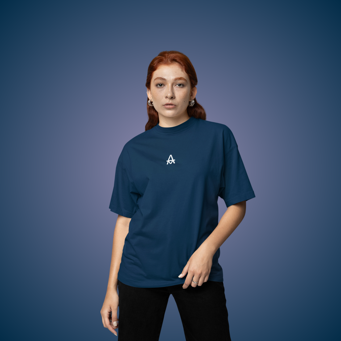 Navy Blue Oversized T shirt