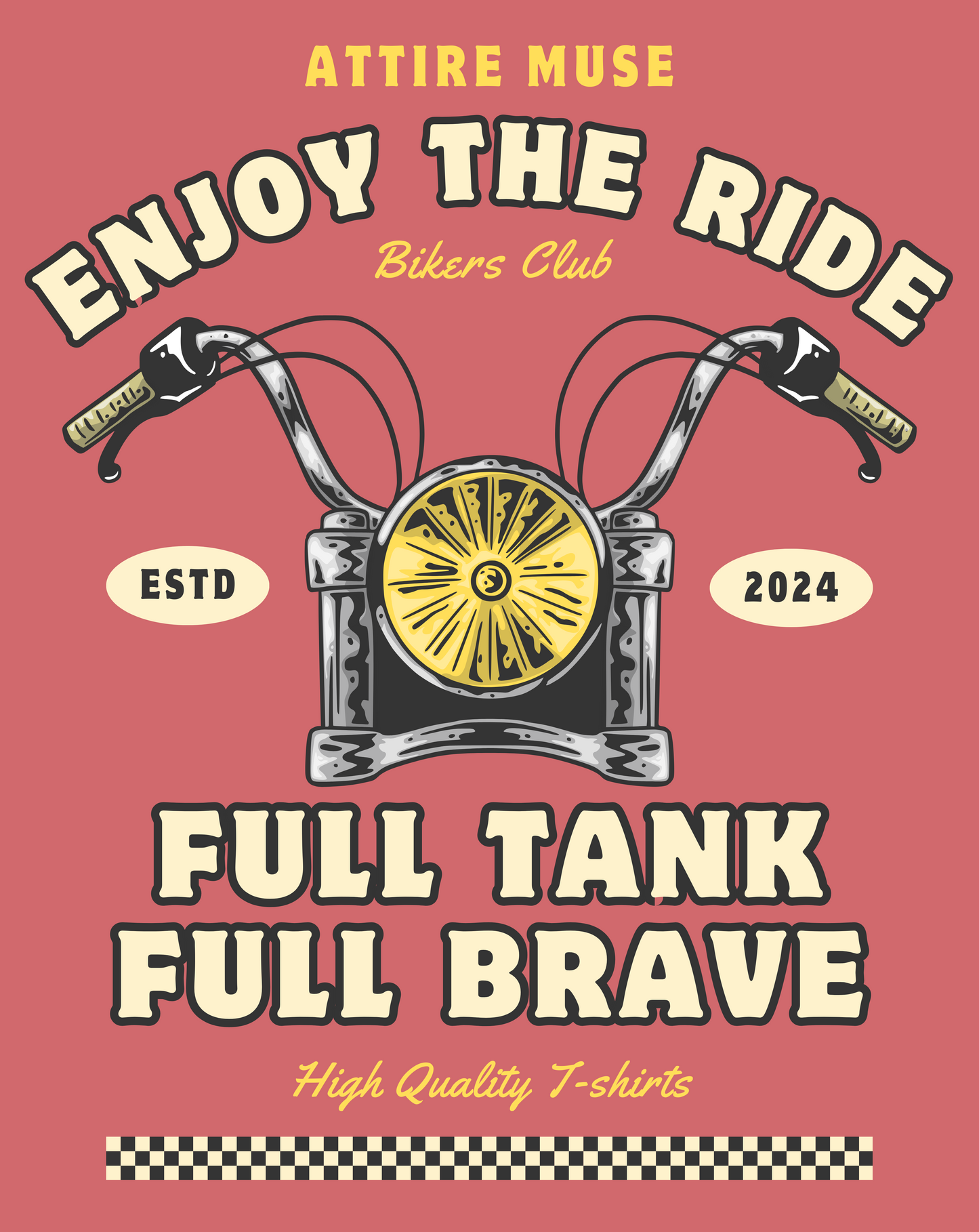 " ENJOY THE RIDE " OVERSIZE T-SHIRT