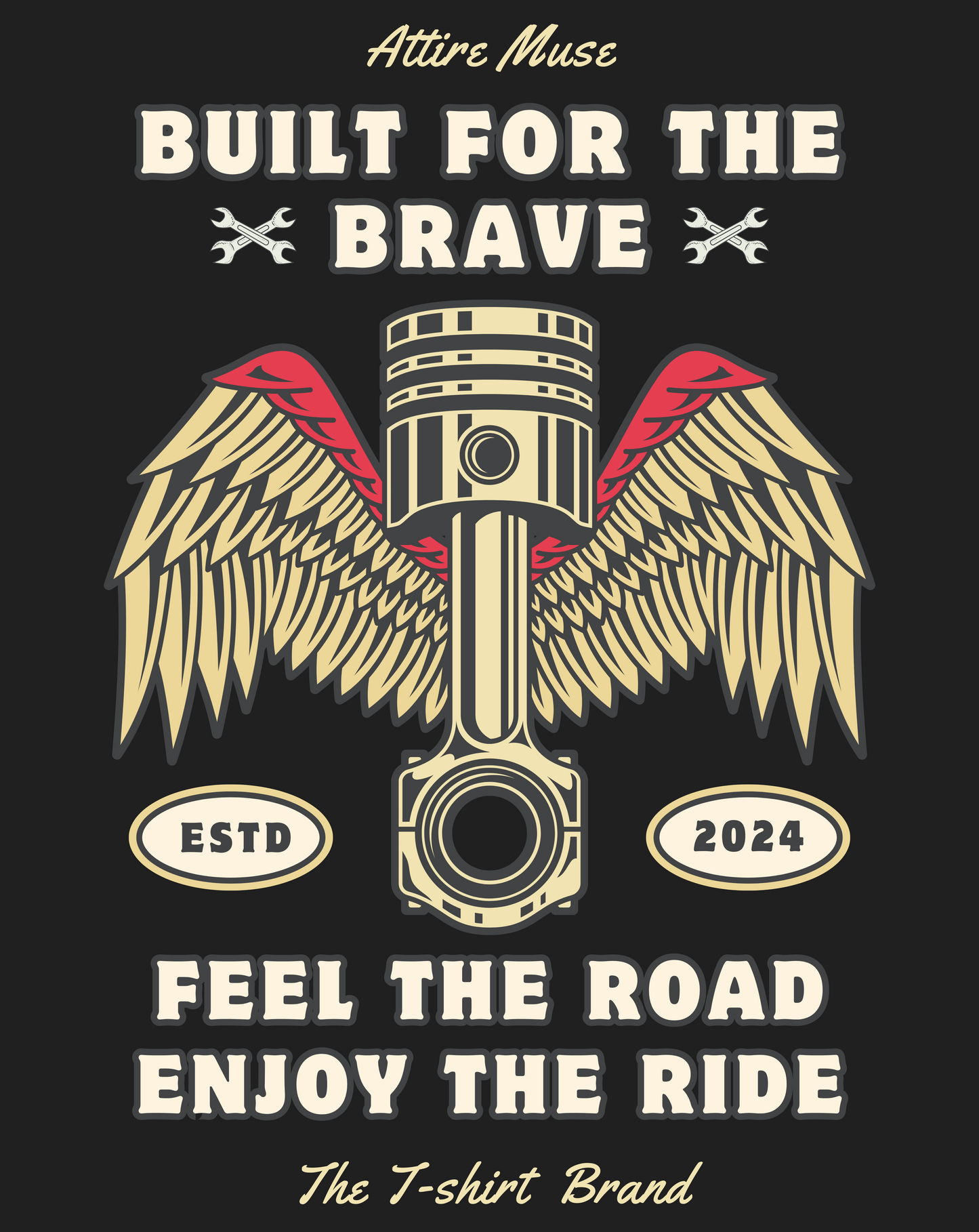 " BUILT FOR THE BRAVE " OVERSIZE T-SHIRT