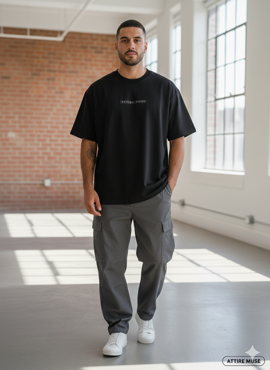 The Muse Essential - Box Tee - Black