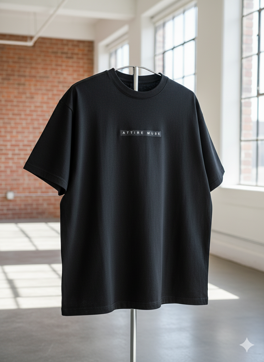 The Muse Essential - Box Tee - Black