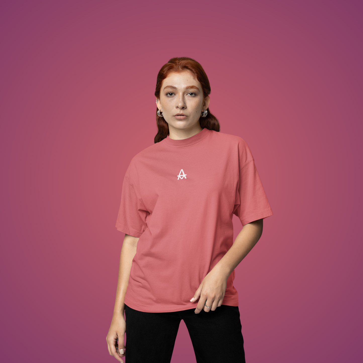 Dusty Rose Oversized T shirt