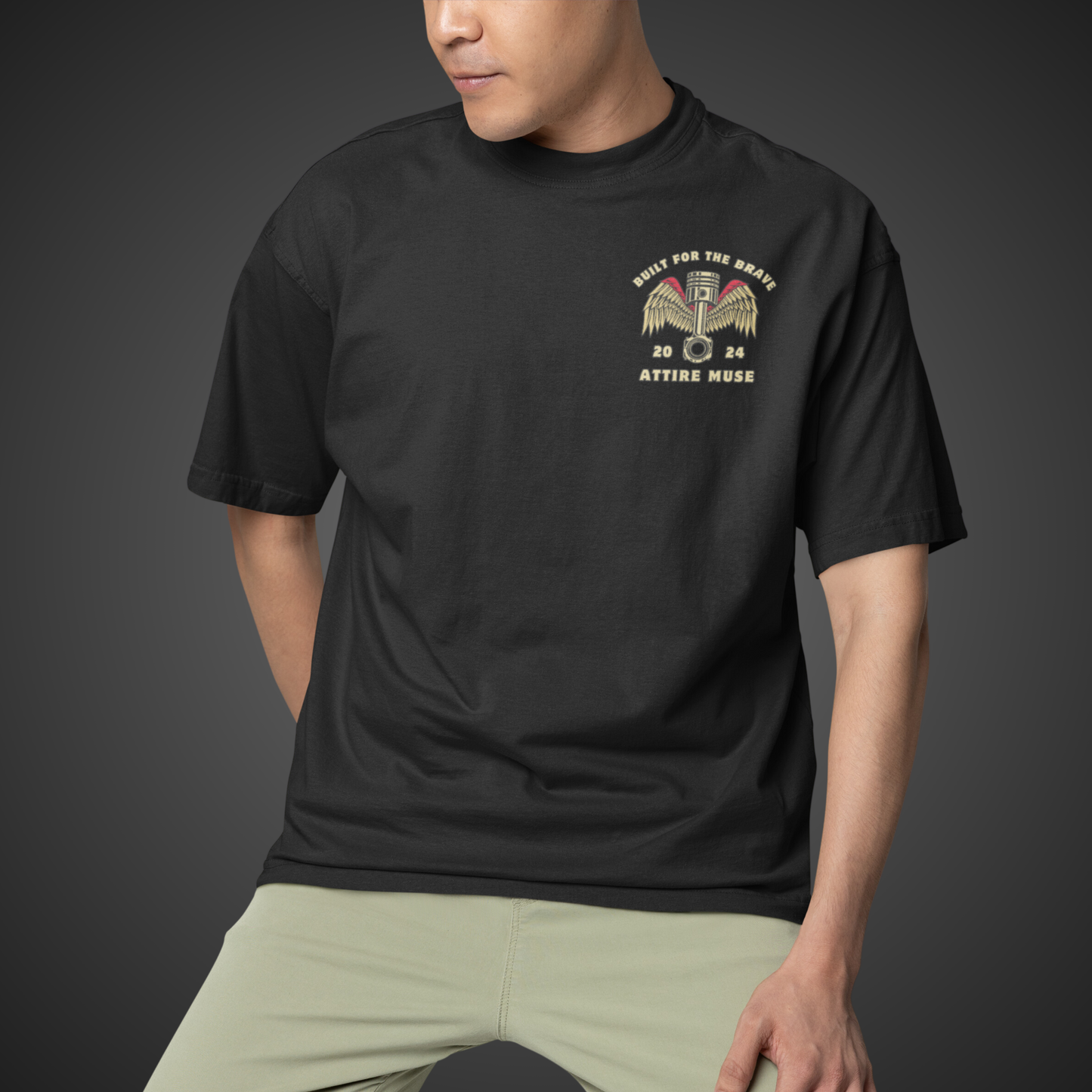 " BUILT FOR THE BRAVE " OVERSIZE T-SHIRT