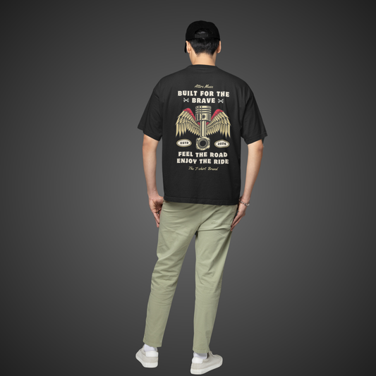 " BUILT FOR THE BRAVE " OVERSIZE T-SHIRT